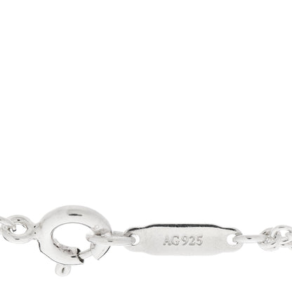 Tiffany Sterling Silver Enamel Infinity Bracelet Blue 4 of 4