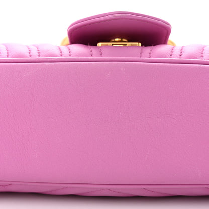 Gucci Calfskin Matelasse Medium GG Marmont Shoulder Bag Candy Mousse 12 of 13