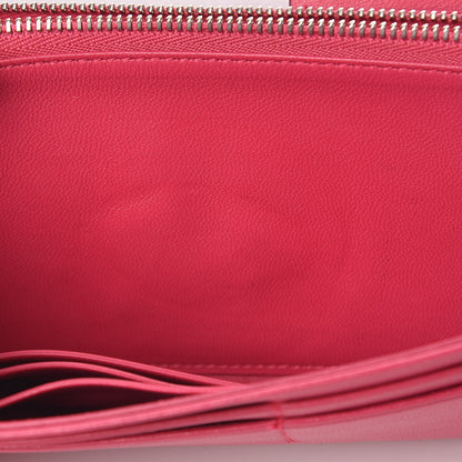 Christian Dior Lambskin Diorama Croisiere Chain Wallet Fuchsia 8 of 17