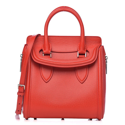 Alexander McQueen Grained Calfskin Large Heroine Red 1 of 16