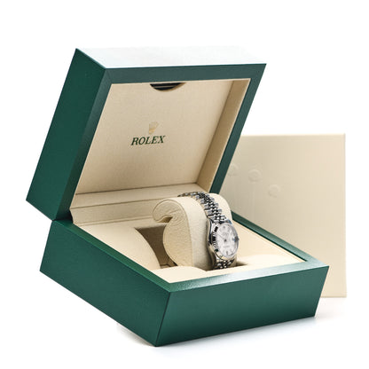 Rolex Stainless Steel 18K White Gold 31mm Oyster Perpetual Datejust Watch Silver 278274 5 of 5