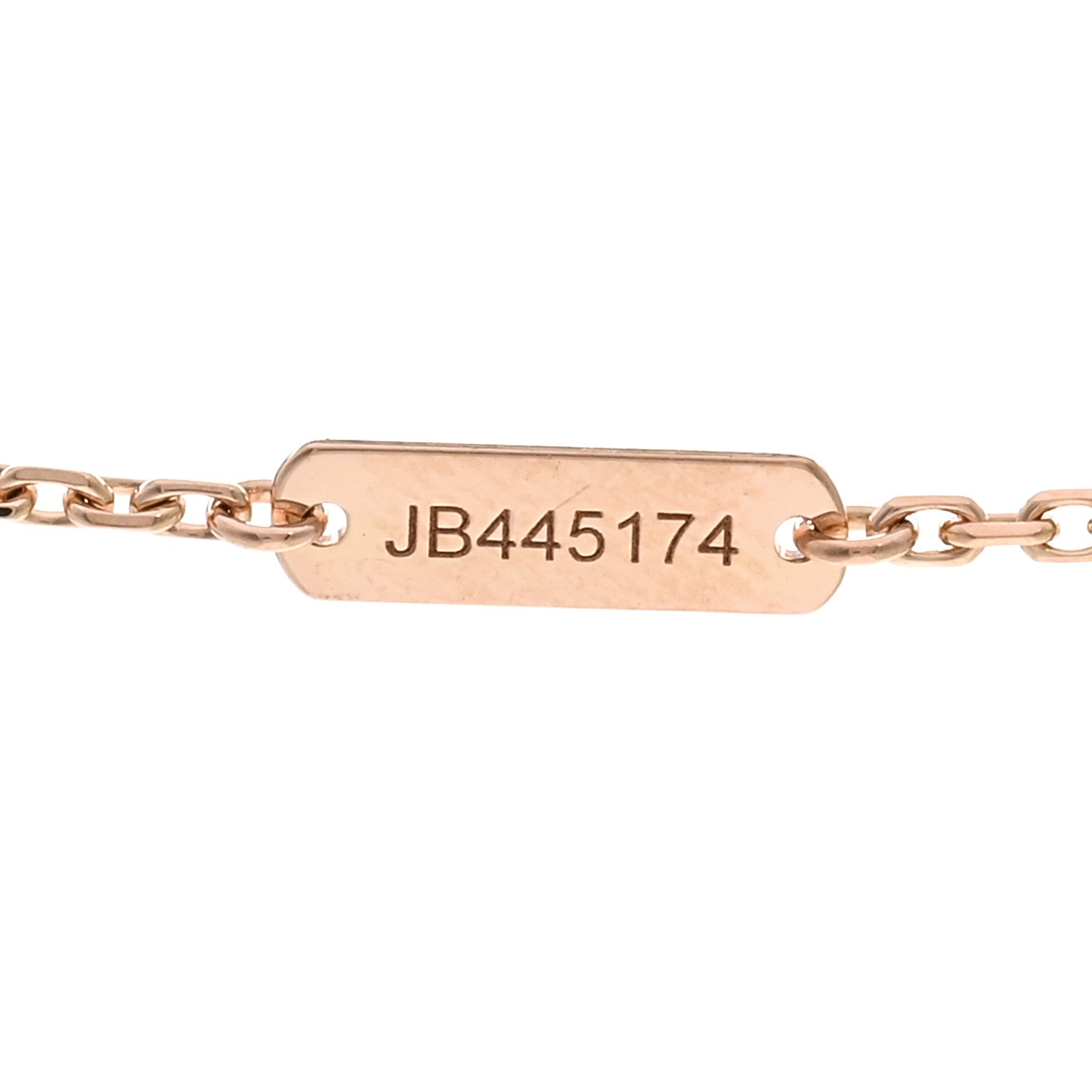 Van Cleef & Arpels 18K Rose Gold Diamond Vintage Alhambra Pendant Necklace 5 of 5