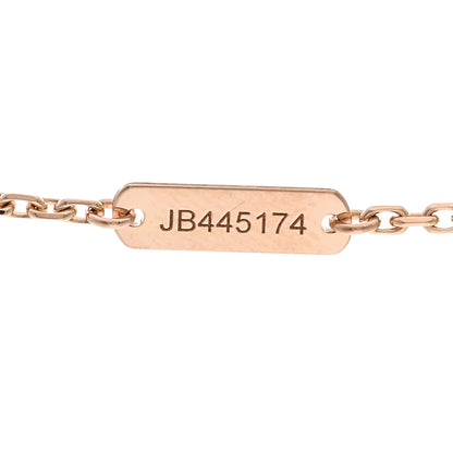 Van Cleef & Arpels 18K Rose Gold Diamond Vintage Alhambra Pendant Necklace 5 of 5
