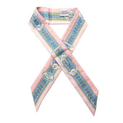 Hermes Silk Bride De Cour Twilly Rose Pale Ciel 1 of 4