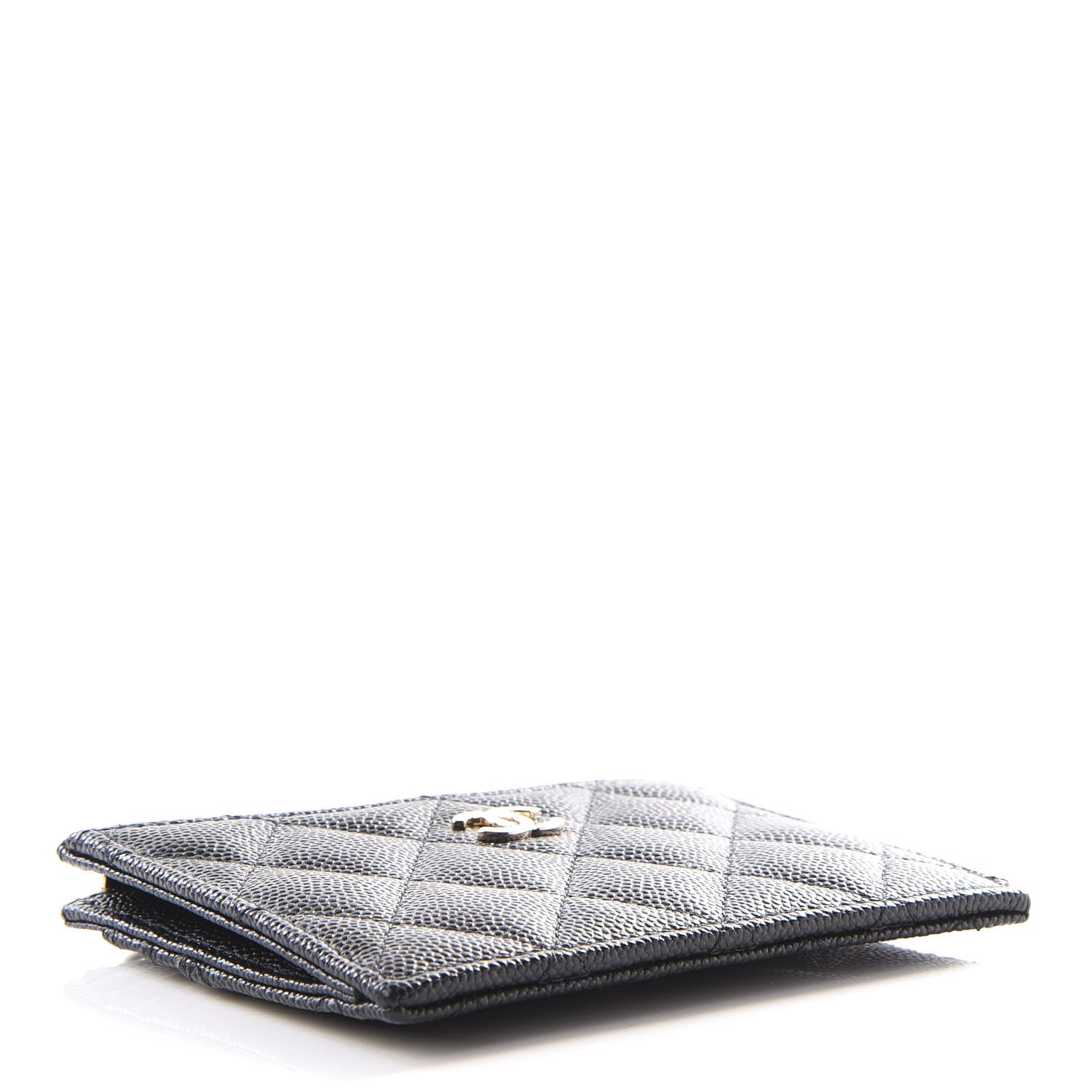 Chanel Caviar Quilted CC Zip Card Holder Black 3 of 10