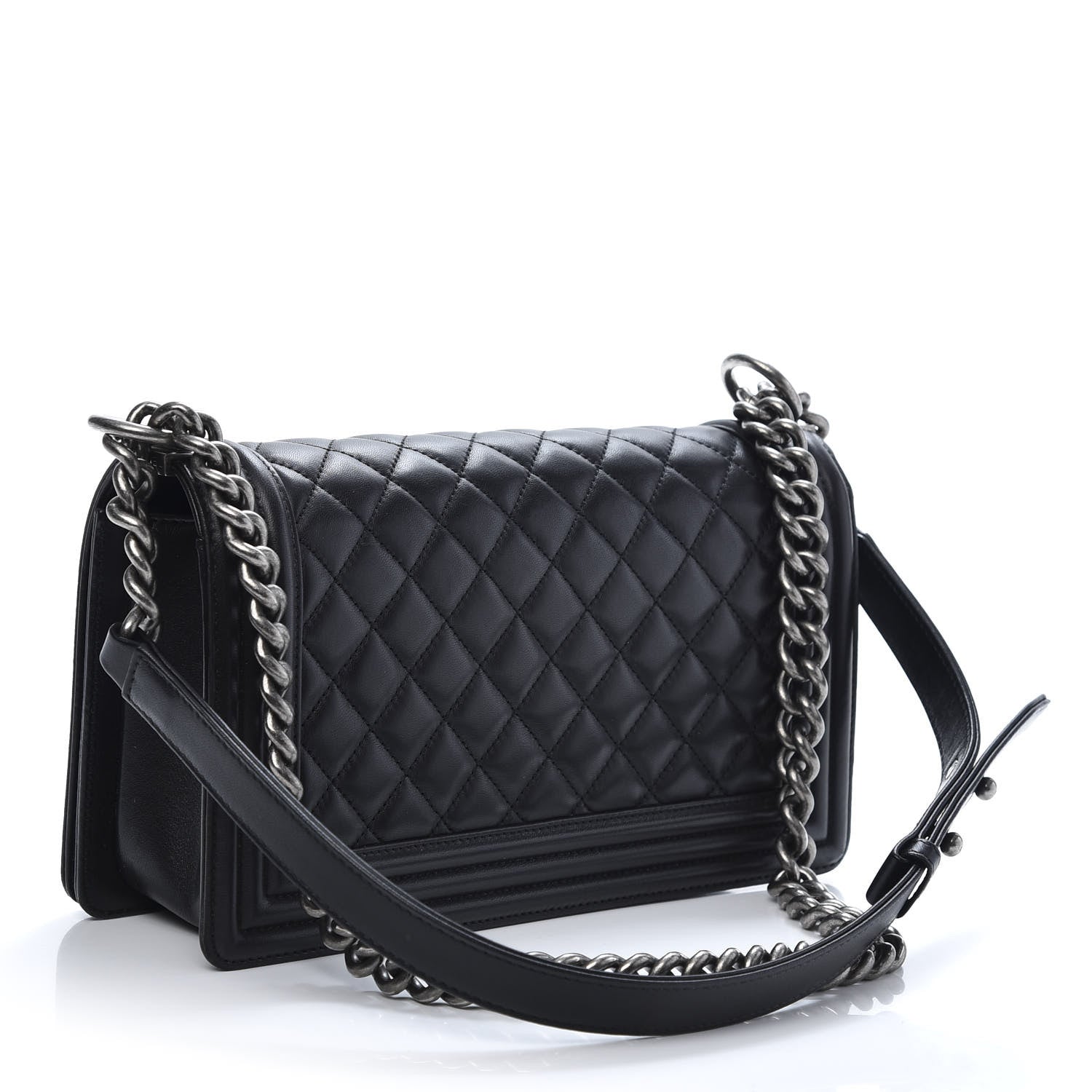 Chanel Calfskin Quilted Medium Boy Flap Black 3 of 15