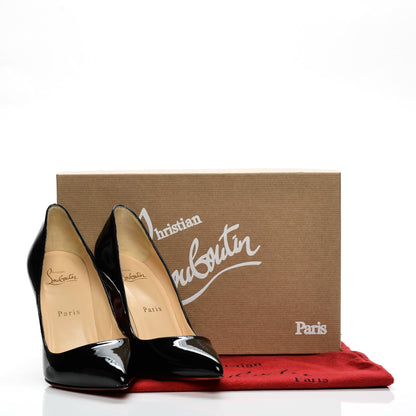 Christian Louboutin Patent Pigalle 100 Pumps 37 Black 8 of 8