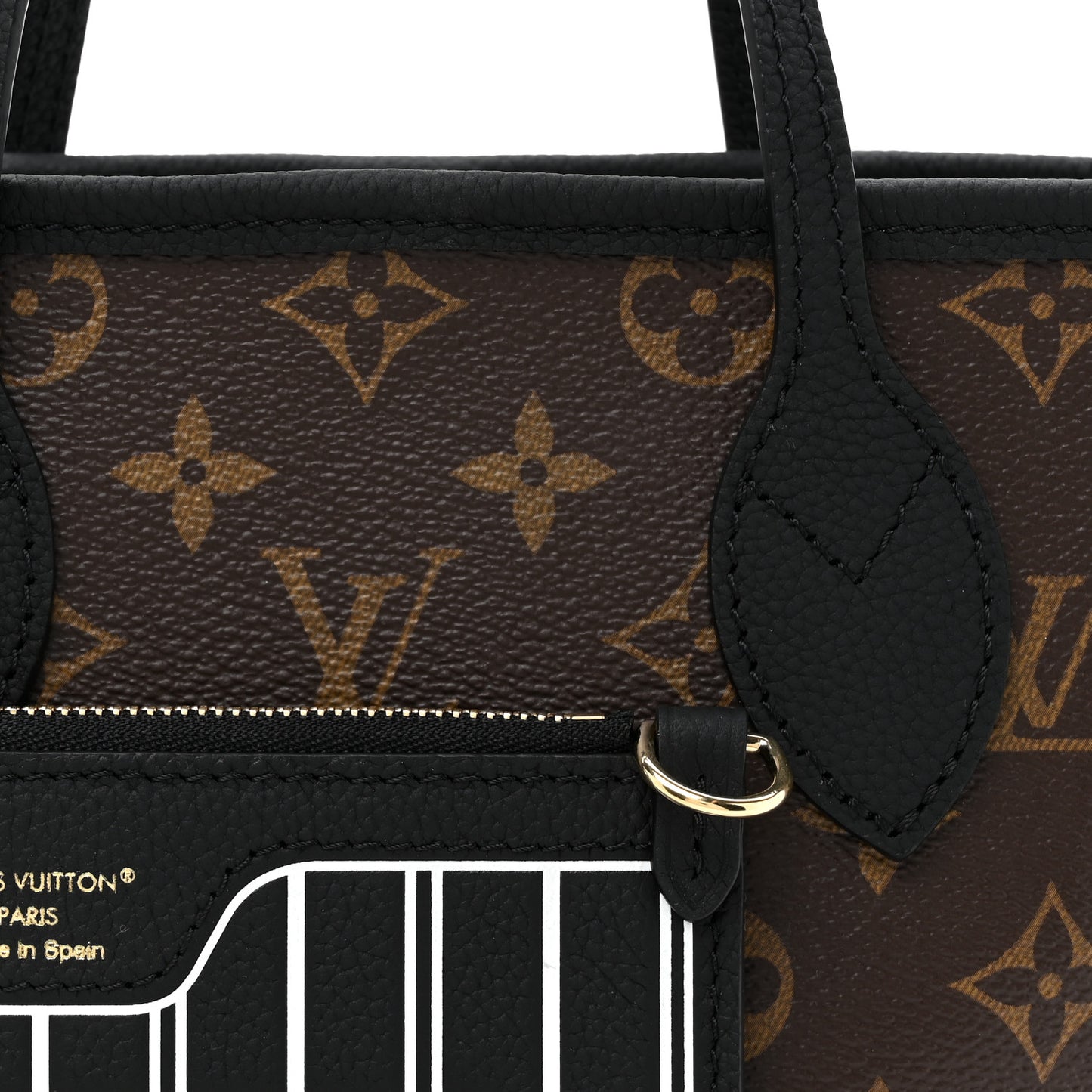 Monogram Neverfull Inside Out Bandouliere BB Black
