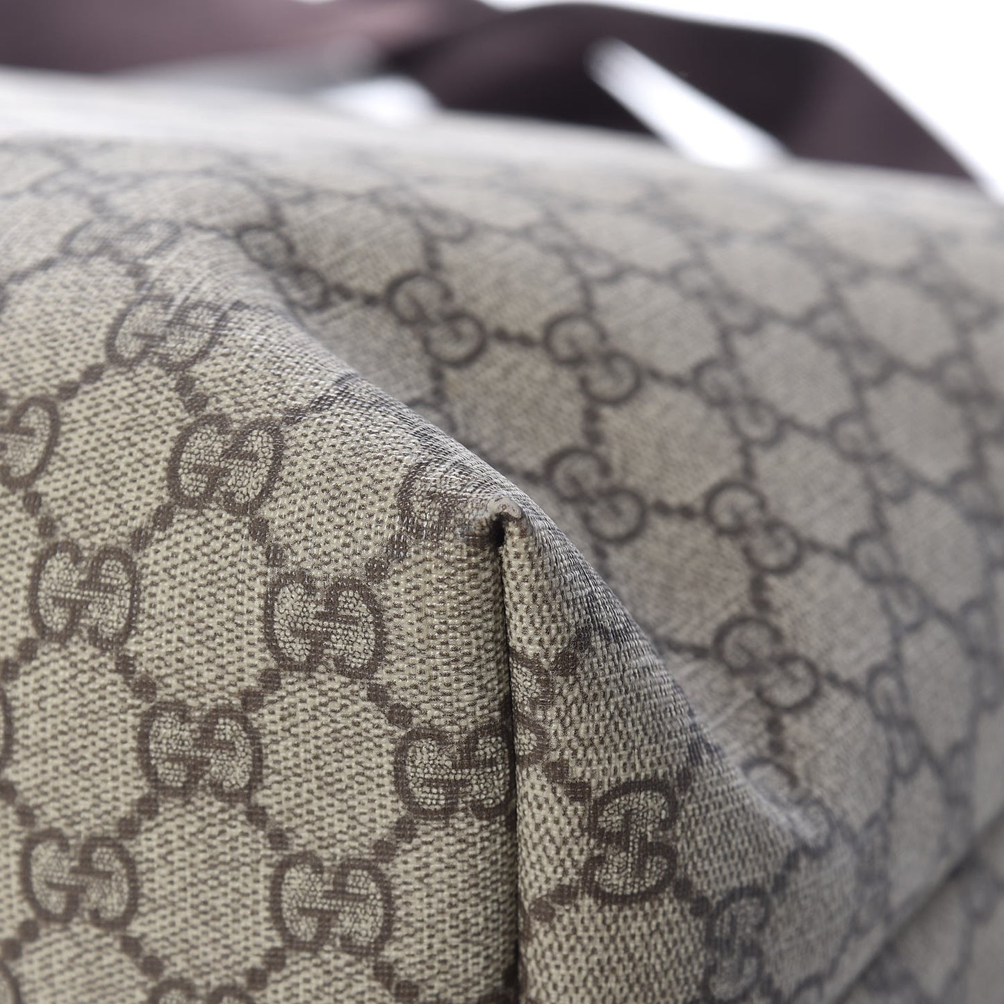 GG Plus Monogram Travel Bag Dark Brown