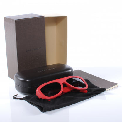 Louis Vuitton James Sunglasses Z0422W Red 2 of 9