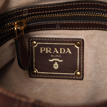 Prada Soft Calf Hobo Nocciolo 8 of 12