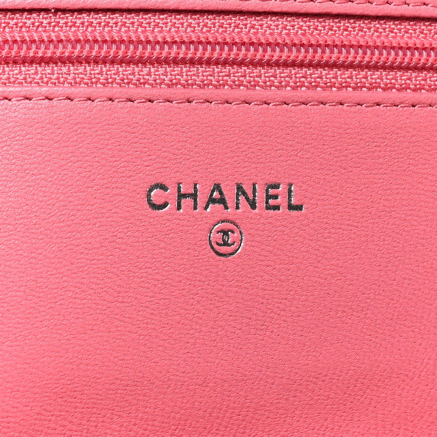 Chanel Lambskin Quilted Wallet On Chain WOC Pink 6 of 12