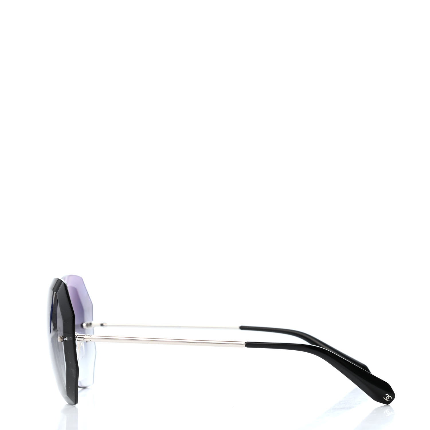 Chanel Metal Spring Round Sunglasses 4220 Silver 3 of 4