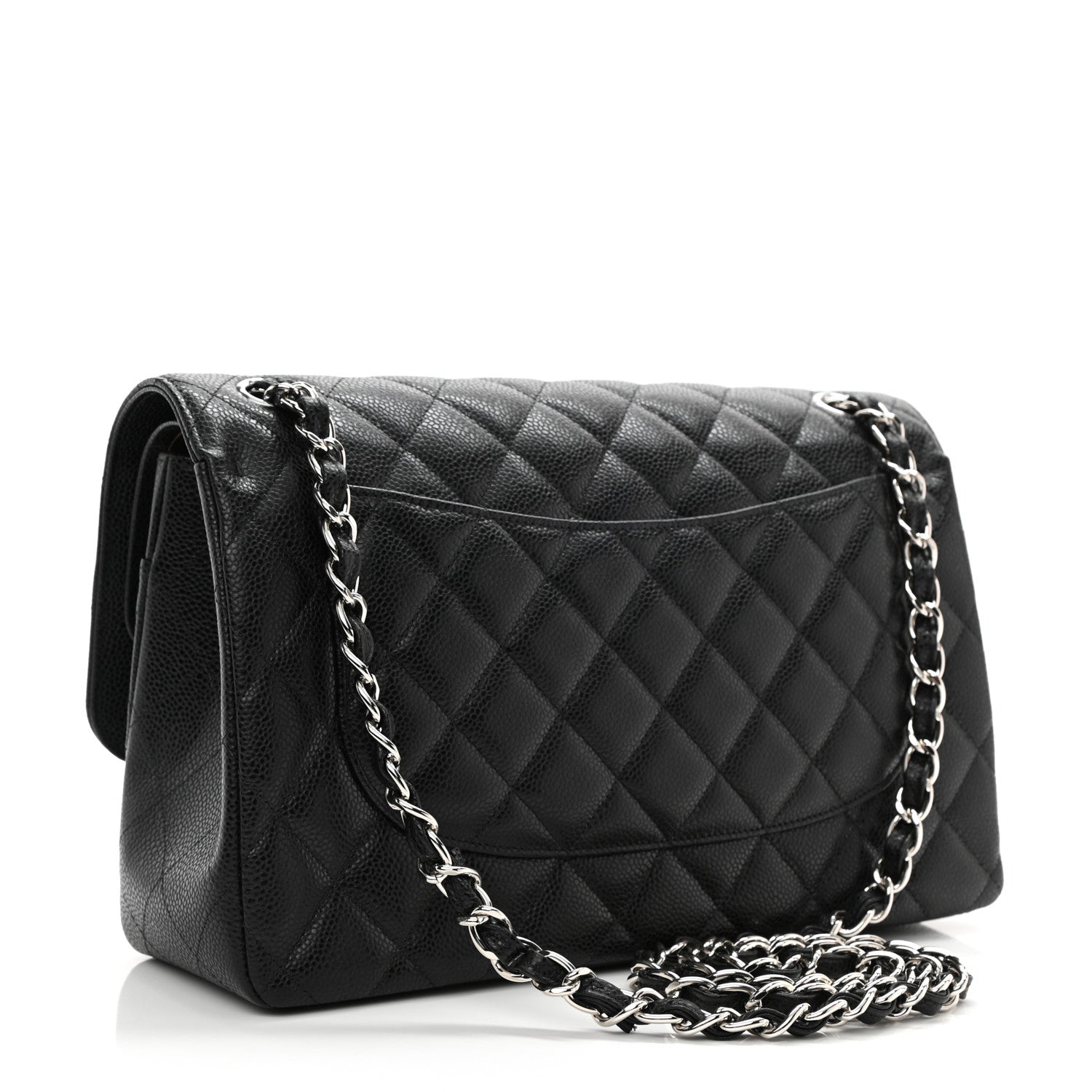 Chanel Caviar Quilted Jumbo Double Flap Black 3 of 11