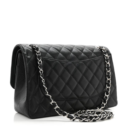 Chanel Caviar Quilted Jumbo Double Flap Black 3 of 11