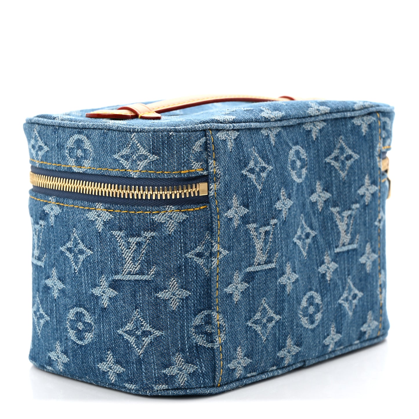 Monogram Denim Nice Mini Blue