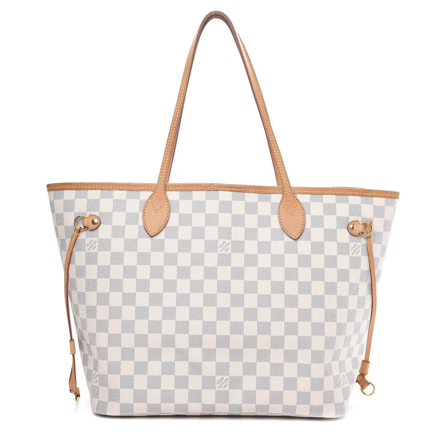 Damier Azur Neo Neverfull MM Rose Ballerine