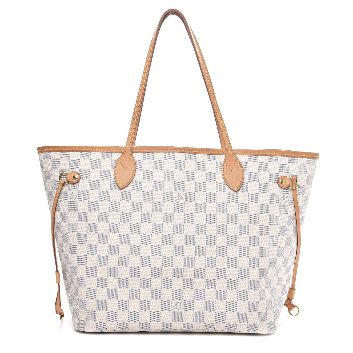 Louis Vuitton Damier Azur Neo Neverfull MM Rose Ballerine 1 of 15