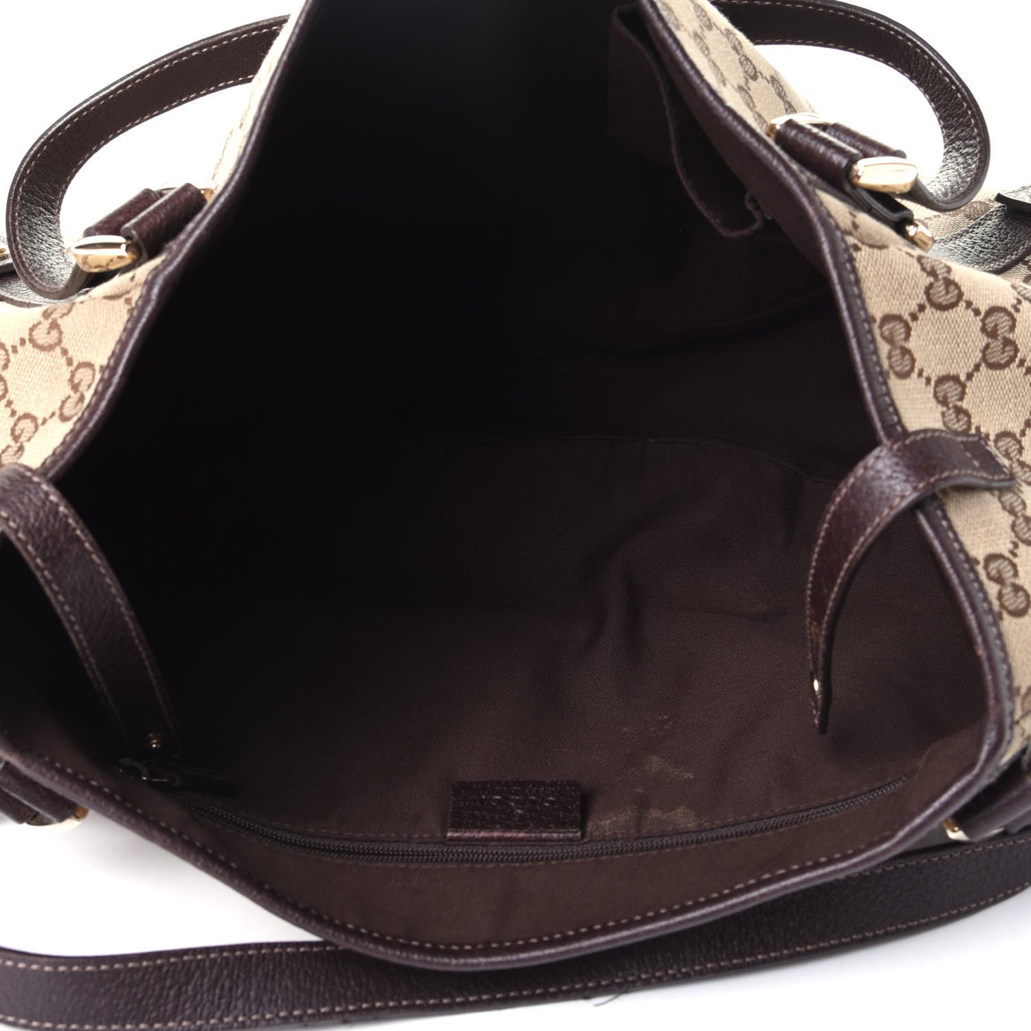 Gucci Monogram Medium Abbey Shoulder Bag Dark Brown 3 of 4