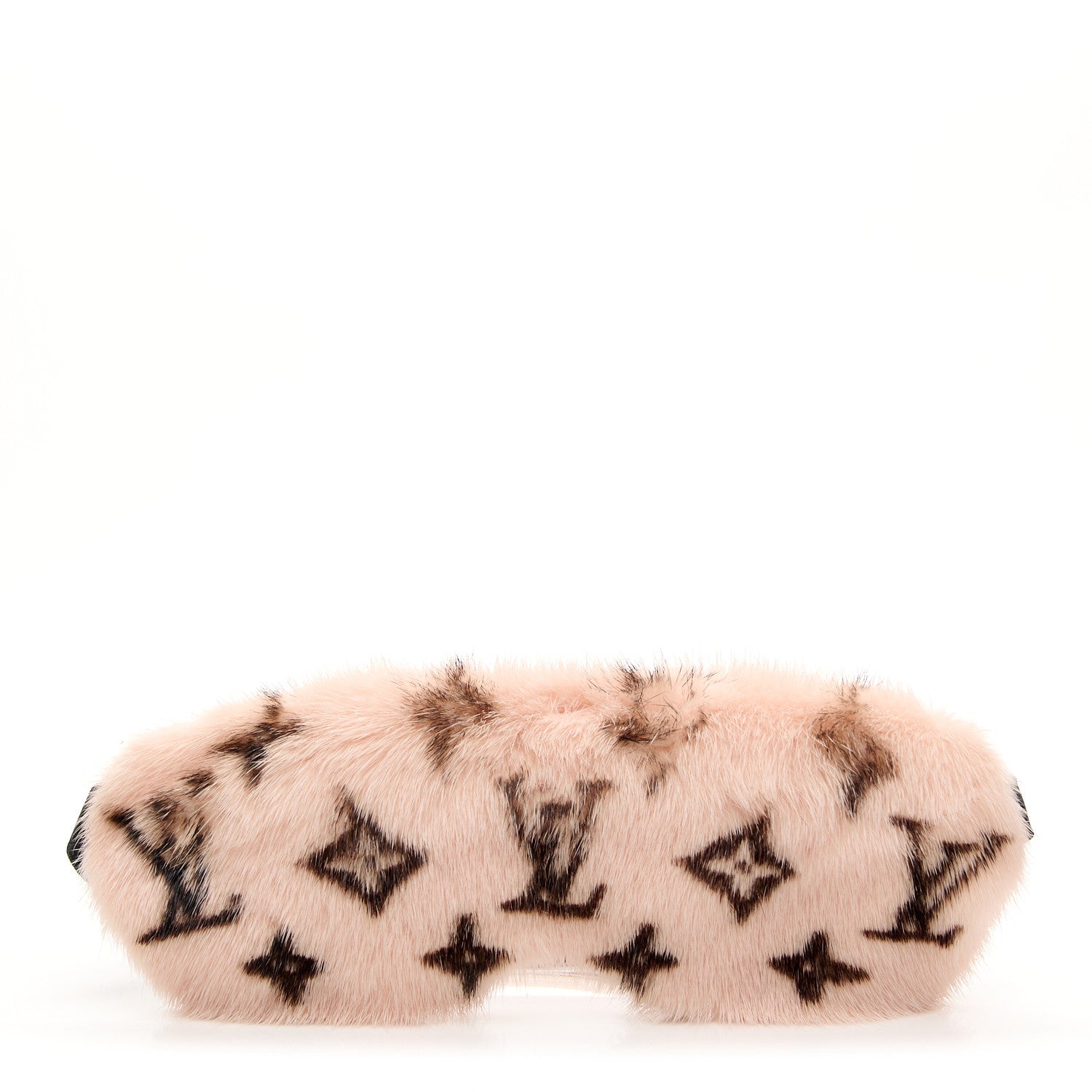 Louis Vuitton Monogram Mink Fur Sleep Mask Light Pink 1 of 5