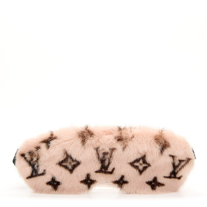 Louis Vuitton Monogram Mink Fur Sleep Mask Light Pink 1 of 5
