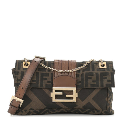 Fendi Zucca Maxi Baguette Bag Tobacco 2 of 12