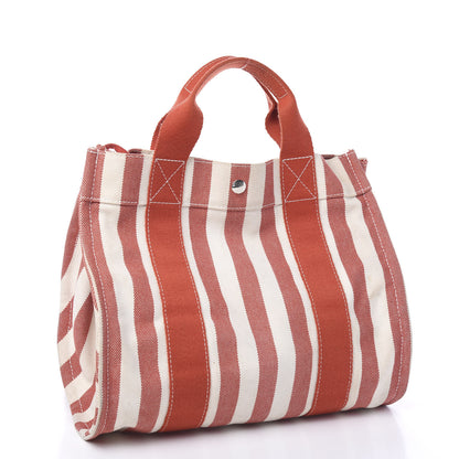 Hermes Canvas Striped Cannes MM 3 of 9