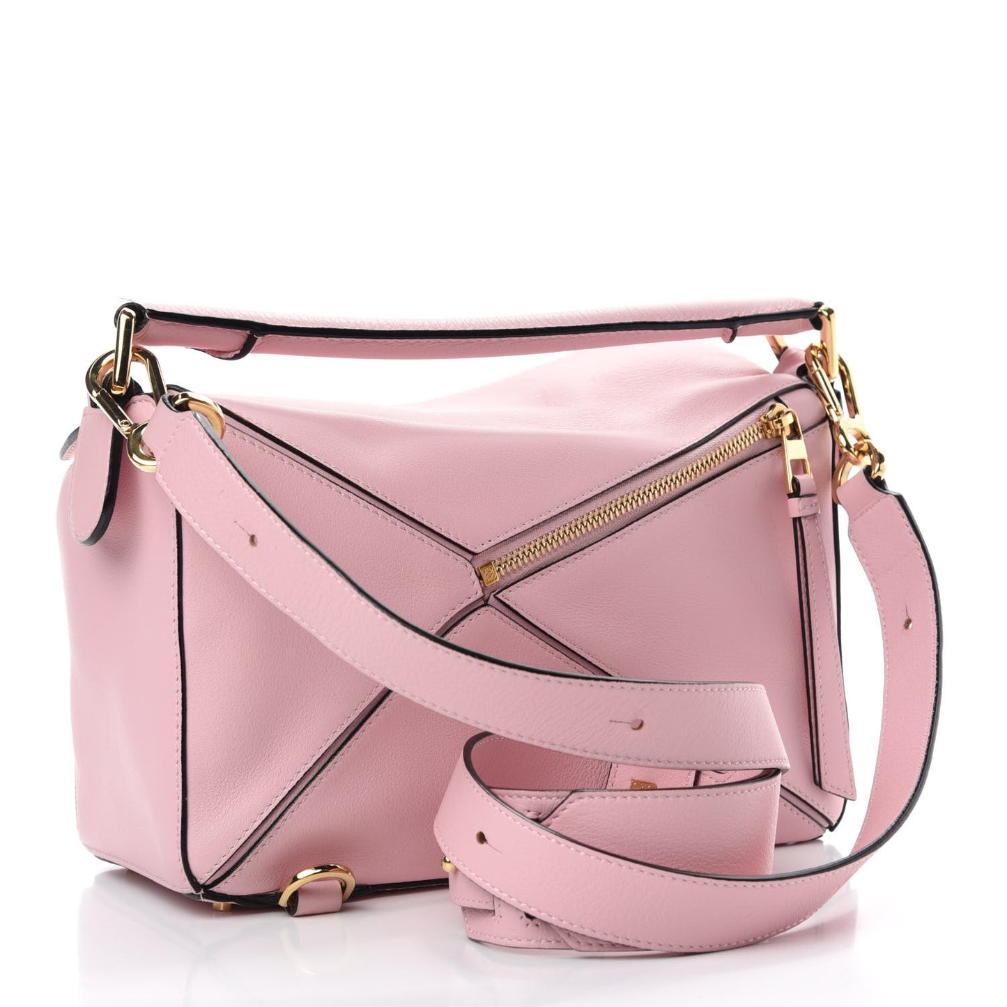 Calfskin Small Puzzle Bag Soft Pink