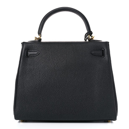 Hermes Togo Kelly Retourne 25 Black 4 of 41
