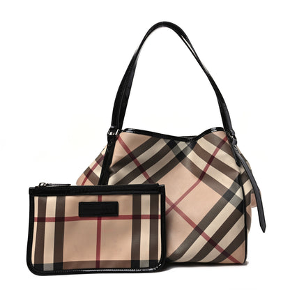 Burberry Nova Check Small Canterbury Tote Black 1 of 7