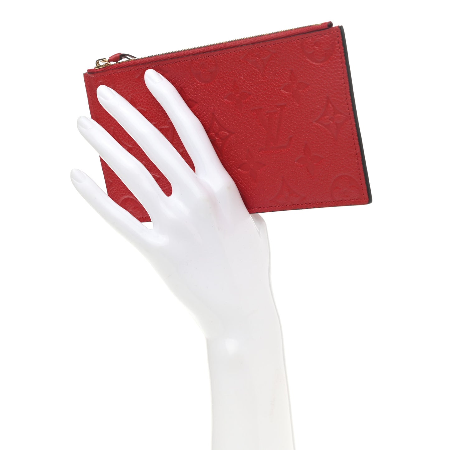 Empreinte Felicie Chain Wallet Zippered Insert Cherry