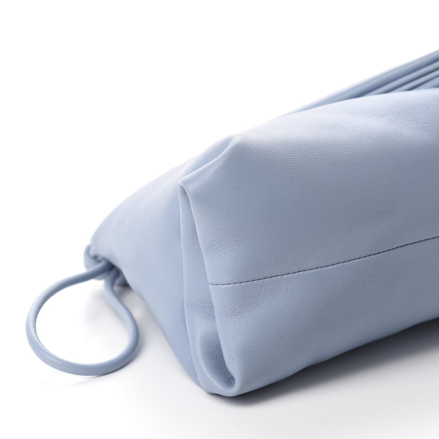 Lambskin BV Trine Clutch Ice