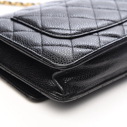Chanel Caviar Quilted Wallet On Chain WOC Black 13 of 15