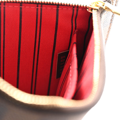 Louis Vuitton Damier Ebene Neverfull MM GM Pochette 8 of 9