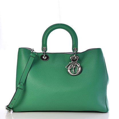 Christian Dior Bullcalf Large Diorissimo Tote Green 4 of 12