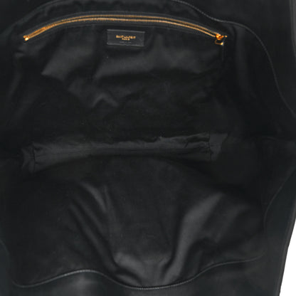 Saint Laurent Lambskin Quilted Maxi Icare Shopping Tote Black 6 of 10