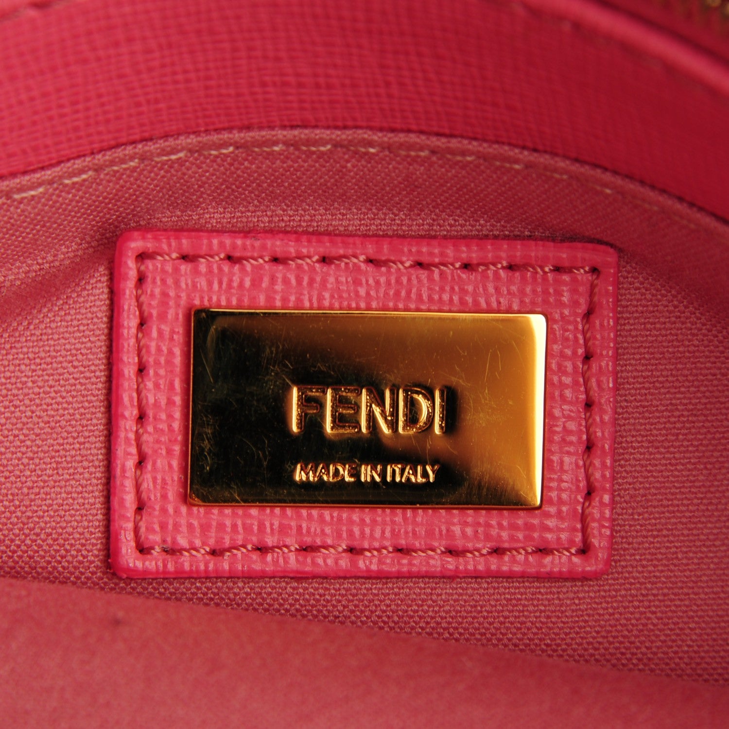 Fendi Vitello Elite Monster Petite 2Jours Tote Cuoio Lollypop Multicolor 5 of 9