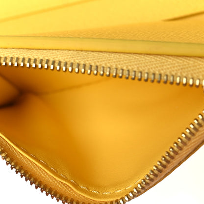 Louis Vuitton Damier Azur Zoe Wallet Jaune Pale 6 of 9