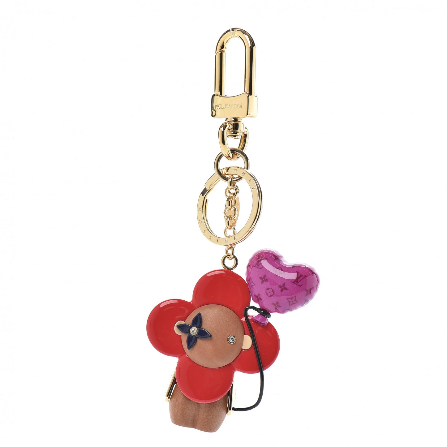 Resin Wood Vivienne Valentine Bag Charm Key Holder