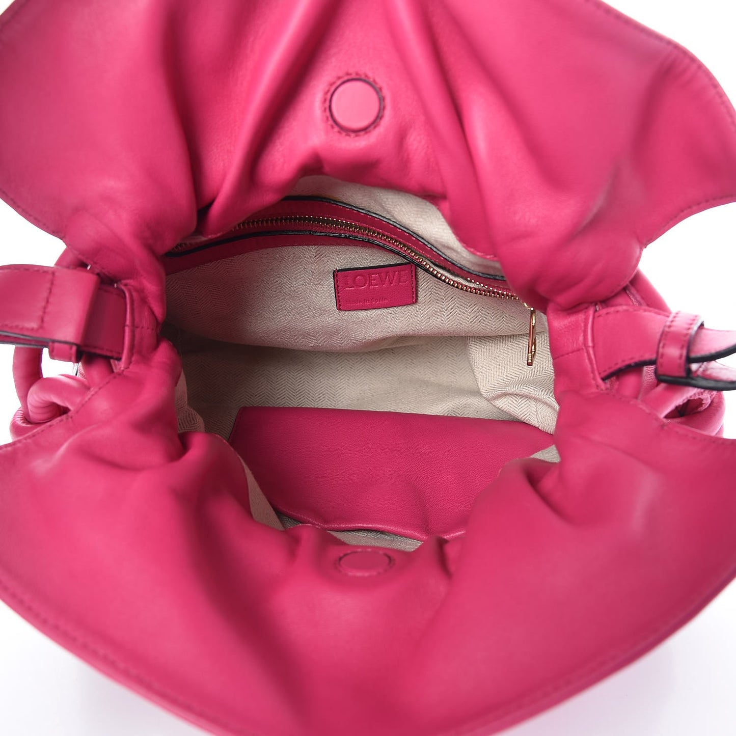 Nappa Flamenco Knot Bag Fuchsia