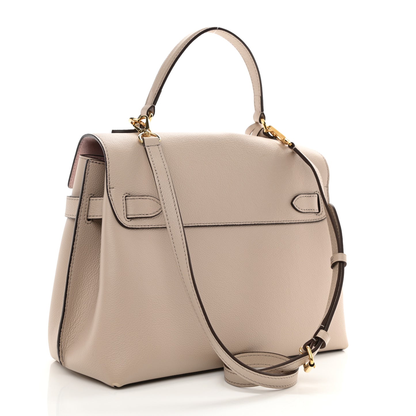 Soft Calfskin Lockme Ever MM Greige