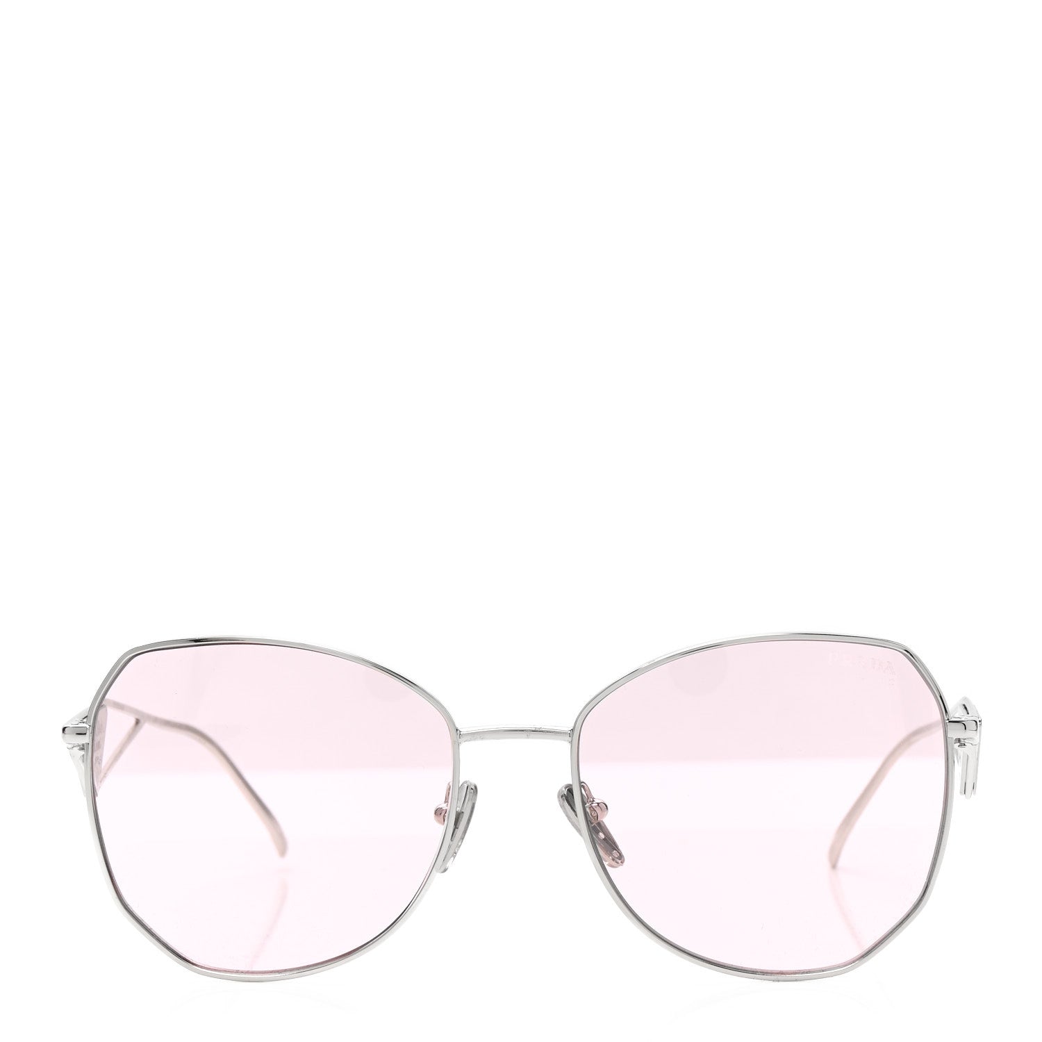Prada Metal Symbole Triangle Logo Sunglasses SPR57Y Pink 1708070
