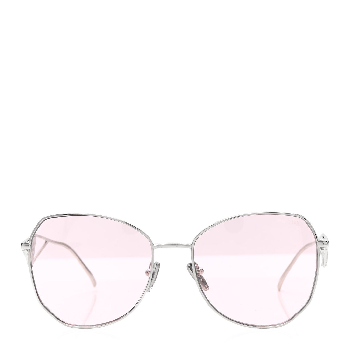 Metal Symbole Triangle Logo Sunglasses SPR57Y Pink