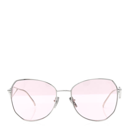 Prada Metal Symbole Triangle Logo Sunglasses SPR57Y Pink 2 of 10