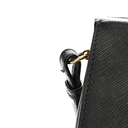 Prada Saffiano City Calfskin Light Frame Bag Black 13 of 17