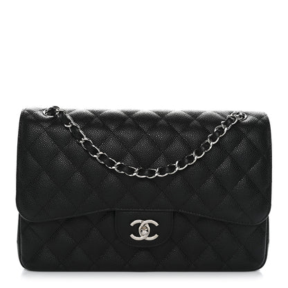 Chanel Caviar Quilted Jumbo Double Flap Black 1 of 11