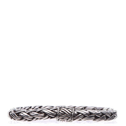 John Hardy Sterling Silver 7.5mm Classic Chain Woven Bracelet XL 1 of 5
