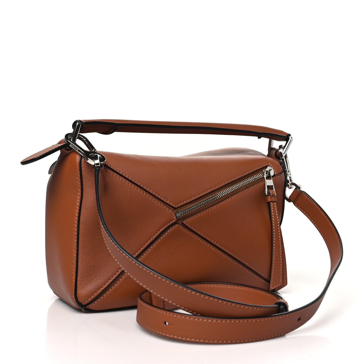 Calfskin Medium Puzzle Bag Tan