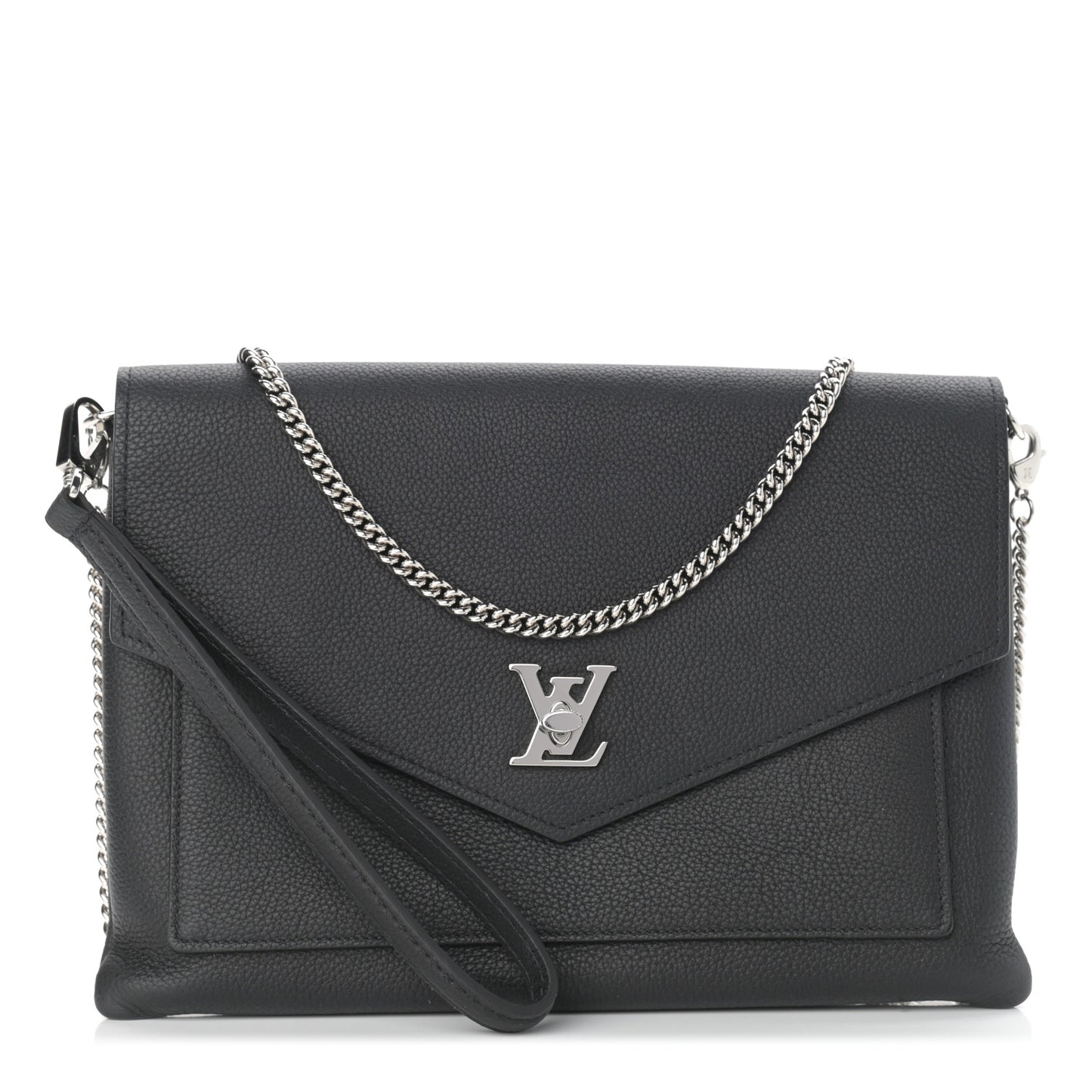 Soft Calfskin My Lockme Pochette Black