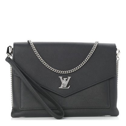 Louis Vuitton Soft Calfskin My Lockme Pochette Black 1 of 10
